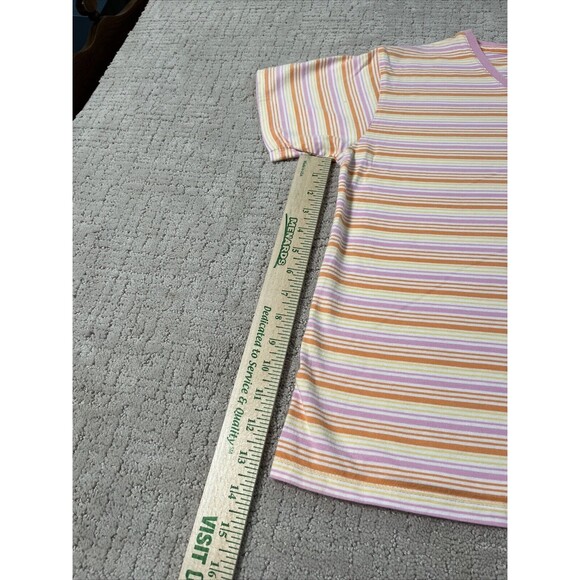 Hanes Women’s Striped Multicolor Shirt Size M - Picture 9 of 9